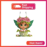 Aiyuanzsh Diy Girl Teacup Diamond Art Hanging Kit, Acrylic Crystal Stained Gl. Fixed Price $14.20.
