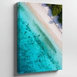 Wall Art Create Serene Aerial View Tranquil Beach Scene, Featuring Soft. Fixed Price $89.90.