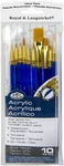 Royal Brush SVP1 Gold Taklon Super Value Pack SET-10/PKG (3PK). Fixed Price $23.05.