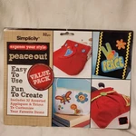 Applique & Trim - Iron Simplicity Express Your Style 32 Pcs, Peace Heart. Fixed Price $9.99.