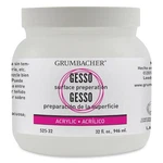 Grumbacher Hyplar Artists Acrylic Oil Paint Medium Wood Multicolor 32 Oz Gesso. Fixed Price $56.72.