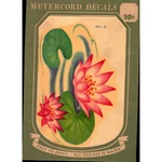 Vintage Meyercord Water Lily Lotus Pad Decal 825-B Nos 1950S Kitchen Decor. Fixed Price $5.97.