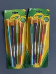 2 Pk Crayola Paintbrushes 10 Total Flat, Round, Angled, Multicolor. Fixed Price $15.99.