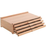Us Supply Artist Wood Pastel, Pen, Marker Storage Box With 4-DRAWERS. Fixed Price $33.99.