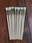 Craftsmart #6 Wood Handle Paint Arts Childrens Adults Brushes - Set Of 16. Fixed Price $14.99.