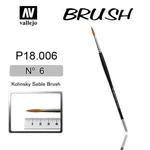 Vallejo Kolinsky Sable Paint Brush NO.6. Fixed Price $15.93.