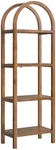 Vexley 72 Inch Tall Narrow Arched Bookshelf Walnut Modern Pine And Acacia. Fixed Price $421.99.