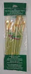 Nip Folkart One Stroke White Nylon & Natural Bristle Value Brush Set 4160 Glass. Fixed Price $18.49.
