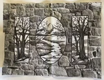 Picture Paint Tri-chem 2378 Stone Wall Scenery And Sip Party Idea. Fixed Price $19.95.