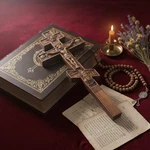 Orthodox Wooden Wall Cross 11.8X4.6IN, Hand Carved Oak Ash Crucifix. Fixed Price $65.00.
