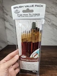 Royal Manufacturing Brushes, Super Value 10 Pack, Sable/camel Variety. Fixed Price $14.99.