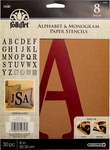 Folkart Plaid PLA50316 Stencil Folk-art Paper Alphabet & Monogram Serif 8" 30PCS. Fixed Price $12.94.