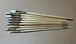 9X Pack Raphael D'artigny Interlocked White Bristle Flat Brushes 359 Sizes 2-20. Fixed Price $124.99.
