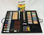 Daler Rowney Simply Acrylic Paint Set Pencil Brushes W/ Case Artist Kit Unused. Fixed Price $12.00.