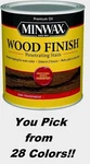 1/2 Pt Minwax Wood Finish Penetrating Stain Semi-transparent Oil-based Pck Color. Fixed Price $13.99.