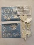 Lot 6 Tri-chem Paint 'n Press Plastic Stamp Stencil Christmas Fruit Theme. Fixed Price $9.99.