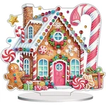 Vodapyc Christmas Diamond Art Kit Diy Stand-up Double Sided Gingerbread House. Fixed Price $27.49.