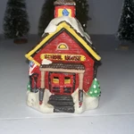 Painted Vintage Wee Crafts Christmas Village No. 1571 School House Box. #261. Fixed Price $19.99.