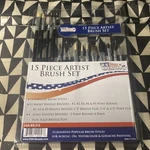 The Supply 15 Piece Artist Brush Set. Fixed Price $8.00.