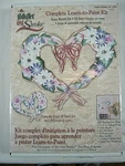 New Plaid Folk One Stroke Paint Teaching Kit Heart Wreath #1210 Vintage. Fixed Price $12.59.