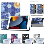 For Ipad 7TH 8TH 9TH Generation 10.2" Smart Stand Tri-fold Caster Painted Case. Fixed Price $14.62.