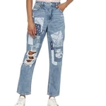 American Eagle Mom Straight Jeans Patchwork Distressed 2 Cottage Floral Dainty. Fixed Price $22.50.