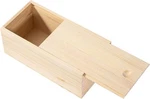 Unfinished Wooden Storage Box With Sliding Lid, 7.8'' 3.9'' 3.1'' Keepsake. Fixed Price $22.56.