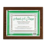 Glolite Nudell 18811M Award Plaque 13X10.5 Walnut Frame. Fixed Price $32.32.