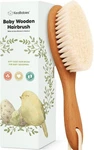 Wooden Baby Hair Brush For Toddler Girls, Boys - Cradle. Fixed Price $12.95.