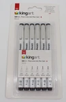 Kingart 430-6 Pro Inkline Black Micro & Precision Graphic Pens, Assort.... Fixed Price $10.99.