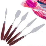 5 Stainless Steel Palette Knife Set Artist Painting Spatulas Oil Acrylic. Fixed Price $8.60.