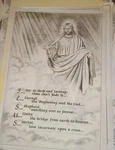 * 8274 Jesus Ready To Paint Picture 18X12 Inch. Fixed Price $12.99.