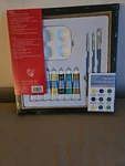 Artist's Loft Necessities Tips And Techniques 12 Piece Canvas Painting Kit Inclu. Fixed Price $50.77.