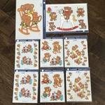 Vtg 1986 Nos A101,A102,A103,B35,B40 Decorcal Country Bears Hand Painted Decals. Fixed Price $14.95.