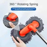 New Car Washer Mop Foam Chenille Brush Double Head Roof Window Clean. Fixed Price $16.99.