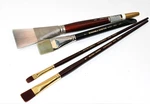 Winsor & Newton University Gold Bright Long Handle Flat Paint Brush Size. Fixed Price $34.99.