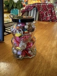 Multicolor Sewing Buttons For Crafts Glass Teddy Bear Jar 90/100 Pieces. Fixed Price $8.00.