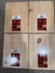 4 Walnut Hollow Pine Rectangle 9" X 12" Wood Plaque Set Of. Fixed Price $50.00.