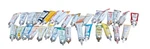 Tri-chem & Artex Mixed Lot Of 32 Liquid Embroidery Paints J. Fixed Price $29.95.