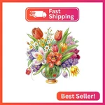 Mvvmtop Diamond Art Painting Kit, Diy Flower 5D Special Shape Crystal. Fixed Price $11.38.