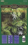Of 3 Armour Rub Glass Etching Stencils Seasons Greetings. Fixed Price $9.85.