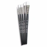 Angelus Paint Brush Set Round Flat Angular Artist Acrylic (5PCS). Fixed Price $15.44.