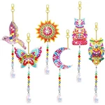 6 Pcs Diamond Painting Suncatcher Wind Chime, Art Kits Double Sided Diy. Fixed Price $15.96.
