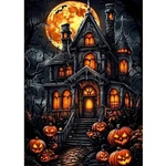 Ricuved Halloween Diamond Art Kits For 3.5 By 6.8 Inches, Castle. Fixed Price $16.92.