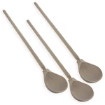 Set Of 3 Unfinished Unpainted Long Handle Wooden Spoons. Fixed Price $11.61.