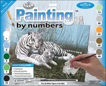 Royal Brush Junior Large Paint By Number Kit 15.25"X11.25"-WHITE Tiger (4PK). Fixed Price $28.55.