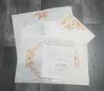 #7459/2902 Dogwood Cutwork Runner, Placemats, And Centerpiece -tri-chem To Paint. Fixed Price $24.95.