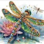 Acudotr Diamond Painting Kits For Adults Dragonfly, 5D Special Multicolor. Fixed Price $13.49.