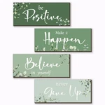 Fencordar 4 Pcs Green Office Decor For Women Motivational Wall Inspirat.... Fixed Price $20.99.