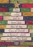 The Lord Wooden Tree Box Of 12 Pop Out 3-D Religious Christmas Cards. Fixed Price $14.99.
